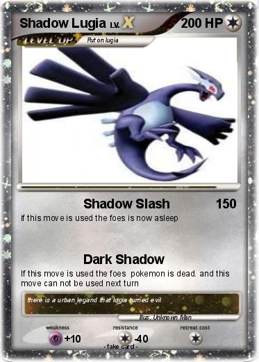 Pokemon Shadow Lugia