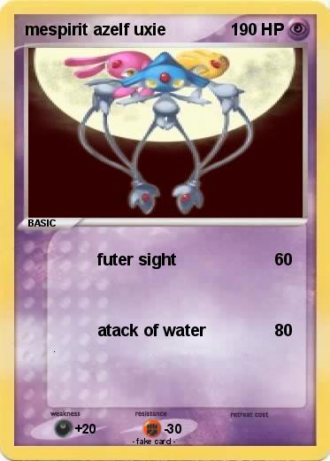 Pokemon mespirit azelf uxie