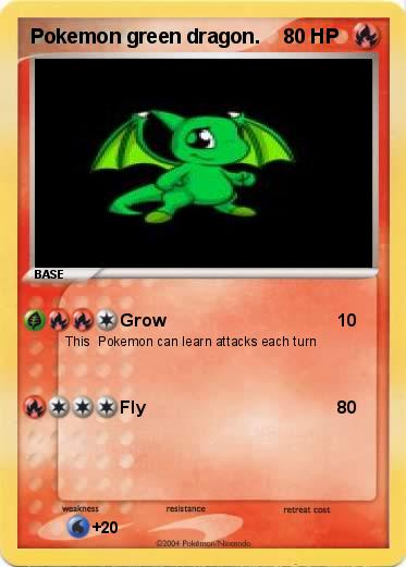 Pokemon Pokemon green dragon.