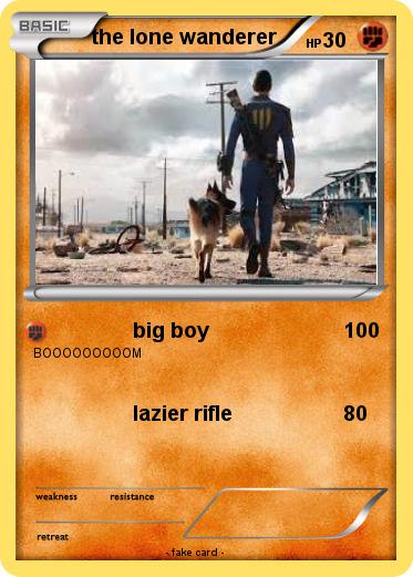 Pokemon the lone wanderer