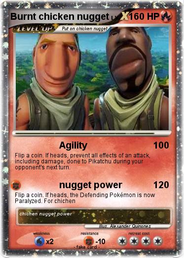 Pokemon Burnt chicken nugget