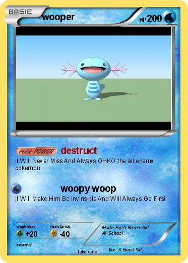 Pokemon wooper