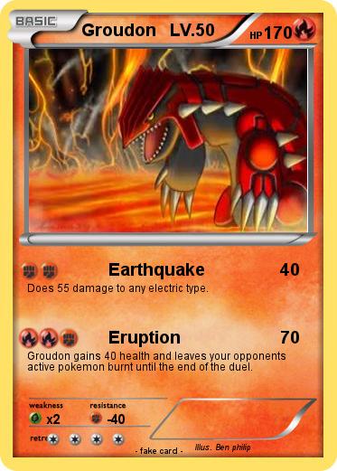 Pokemon Groudon   LV.50