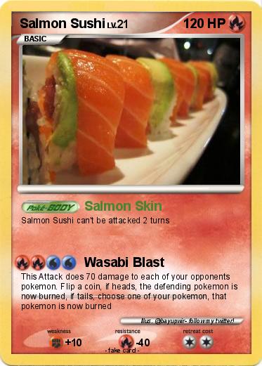 Pokemon Salmon Sushi