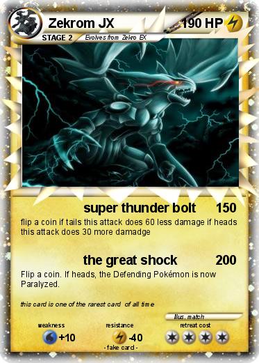 Pokemon Zekrom JX