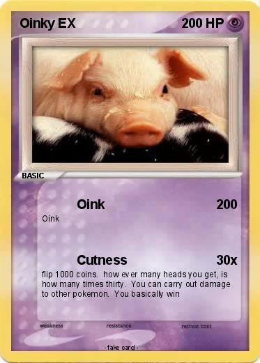 Pokemon Oinky EX