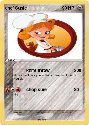 Pokemon chef Susie