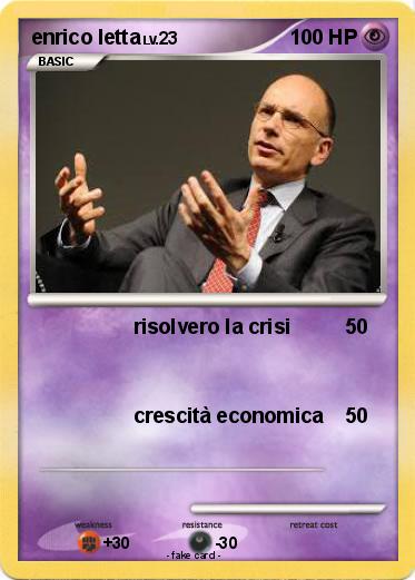 Pokemon enrico letta