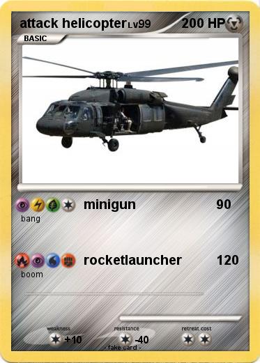 Pokemon attack helicopter