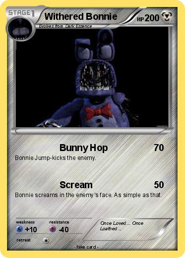 Pokemon Withered Bonnie