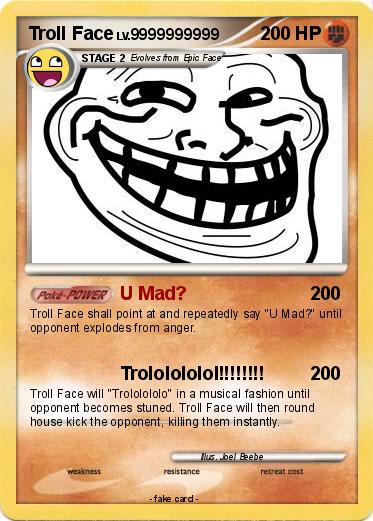 TROLL FACE [EPIC] - Meme Cards