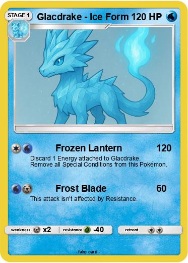 Pokemon Glacdrake - Ice Form