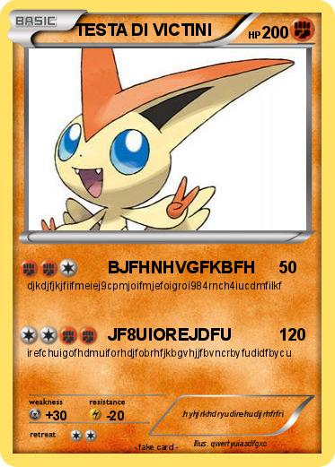 Pokemon TESTA DI VICTINI