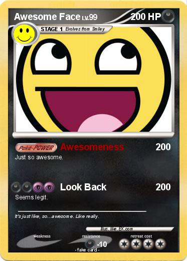 Pokemon Awesome Face