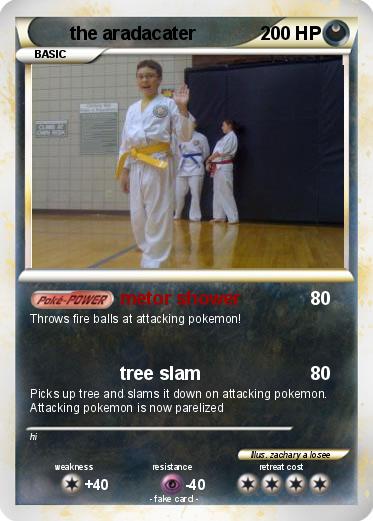 Pokemon the aradacater