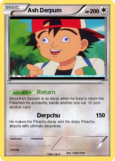 Pokemon Ash Derpum