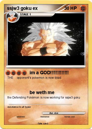 Pokemon ssjw3 goku ex