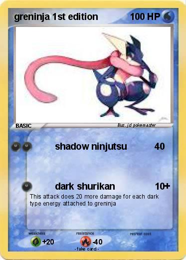 Pokemon greninja 1st edition