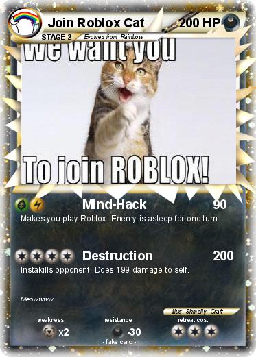 Pokemon Join Roblox Cat