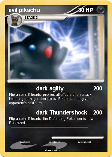 Pokemon evil pikachu