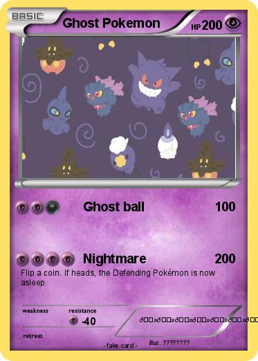 Pokemon Ghost Pokemon