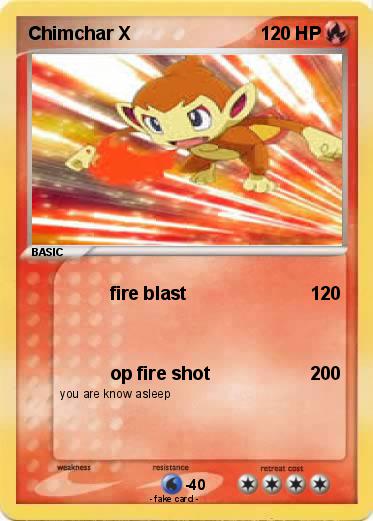 Pokemon Chimchar X