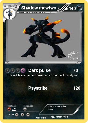 Pokemon Shadow mewtwo z