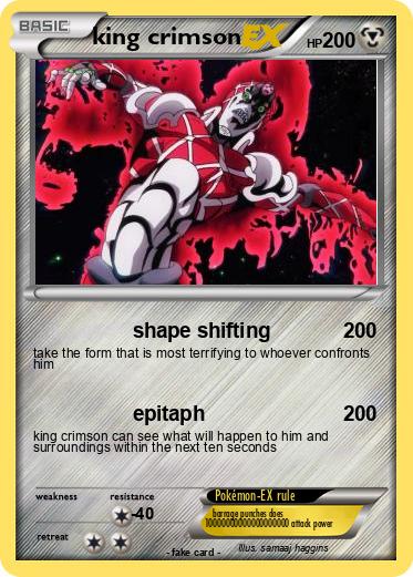 Pokemon king crimson