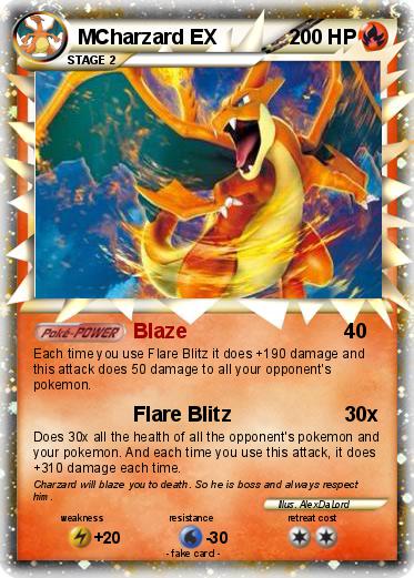 Pokemon MCharzard EX