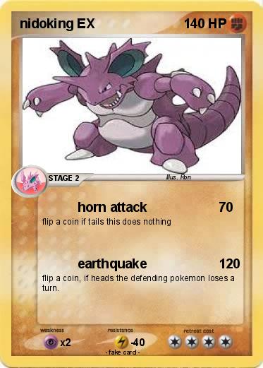 Pokemon nidoking EX