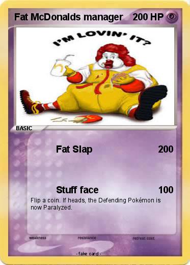 Pokemon Fat McDonalds manager