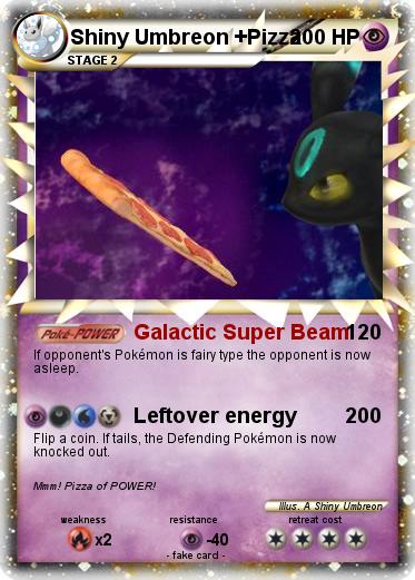 Pokemon Shiny Umbreon +Pizza