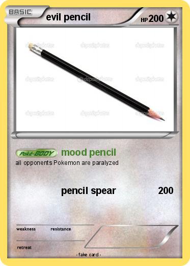 Pokemon evil pencil