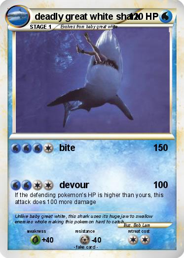 Pokemon deadly great white shark