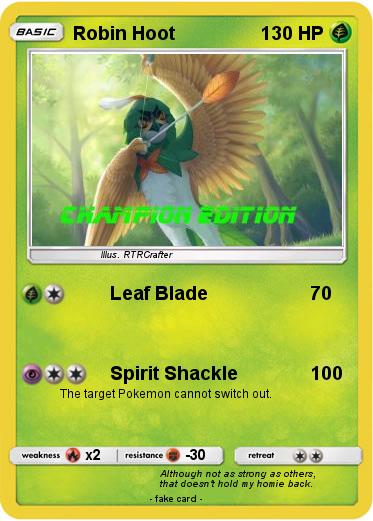 Pokemon Robin Hoot