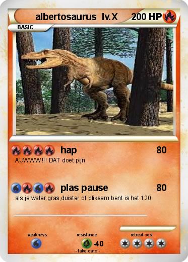 Pokemon albertosaurus  lv.X