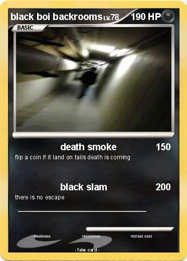 Pokemon black boi backrooms