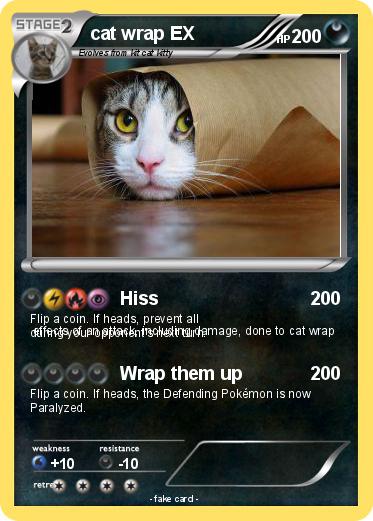 Pokemon cat wrap EX
