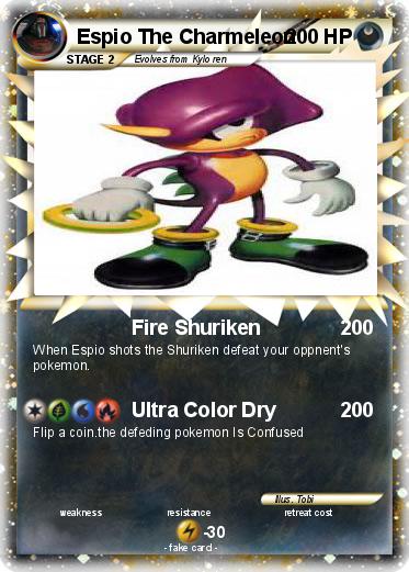 Pokemon Espio The Charmeleon