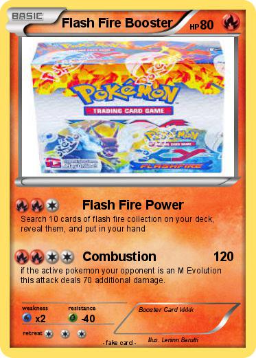 Pokemon Flash Fire Booster
