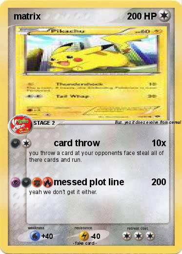 Pokemon matrix