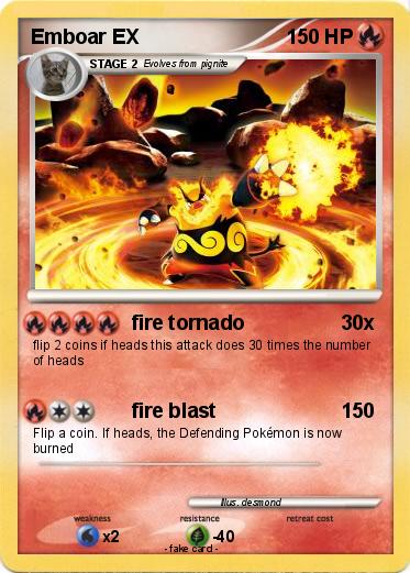 Pokemon Emboar EX