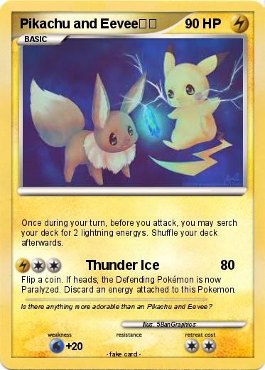 Pokemon Pikachu and Eevee❤️