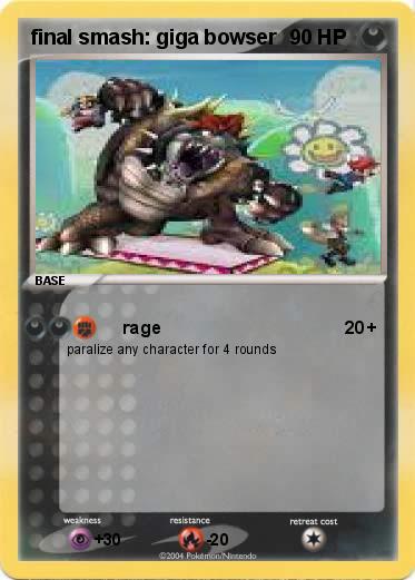 Pokemon final smash: giga bowser