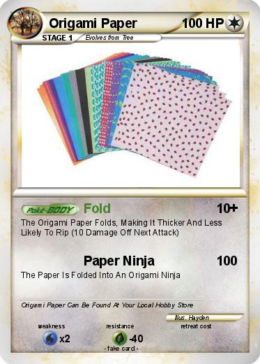 Pokemon Origami Paper