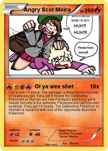 Pokemon Angry Scot Moira