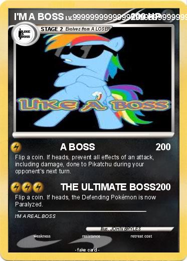 Pokemon I'M A BOSS