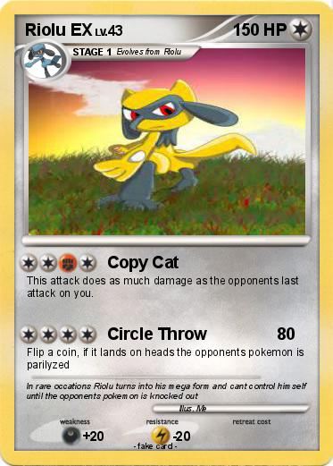 Pokemon Riolu EX