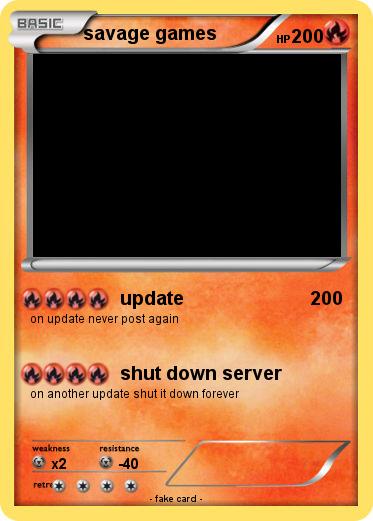 Pokemon savage games