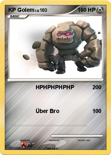 Pokemon KP Golem